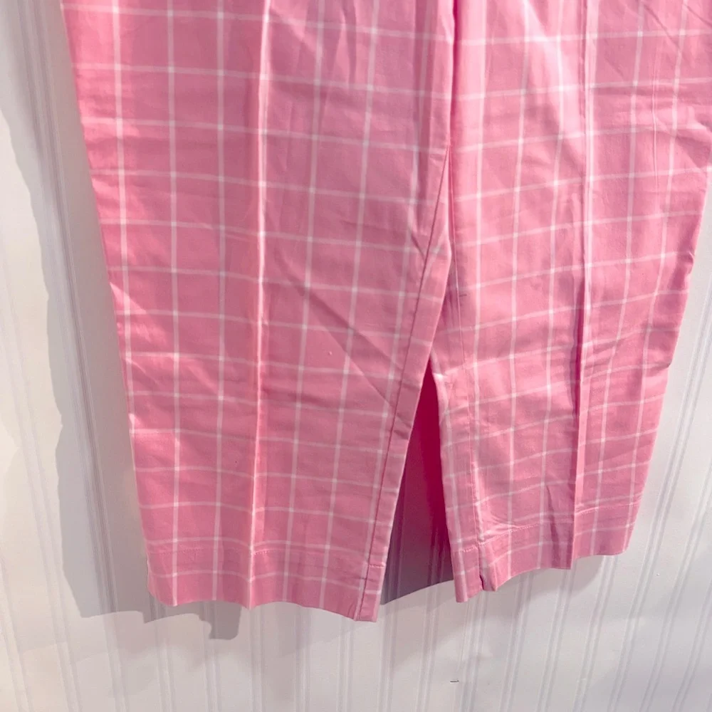 Lauren Ralph Lauren Classic Pink Plaid‎ Chinos Sz 8